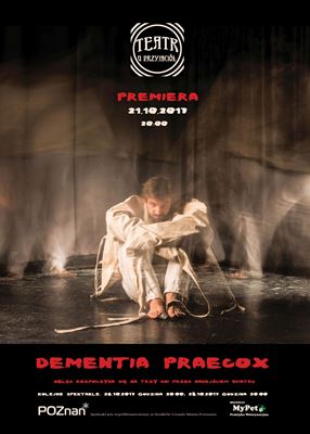 Plakat spektaklu Wariat i zakonnica (Dementia praecox)